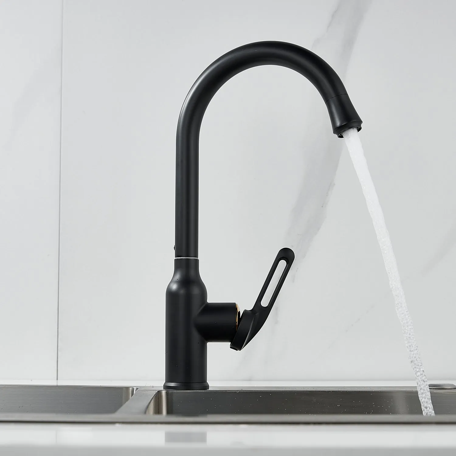 Смеситель для кухни Raffine F103H, черный