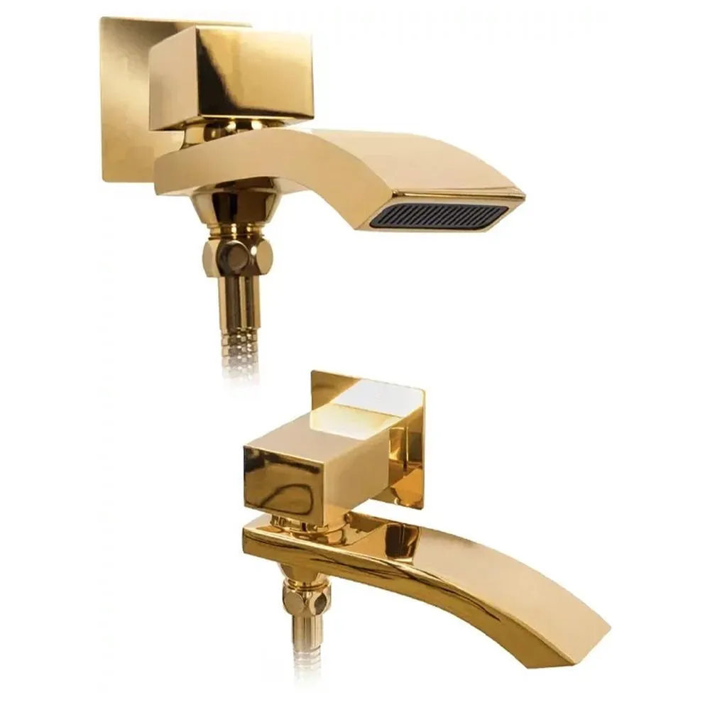 Душевая система встраиваемая Grocenberg GB5007GO, золото