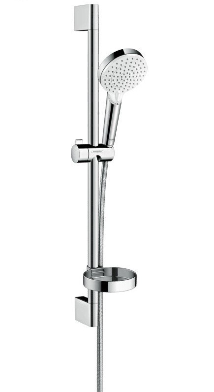 Душевой гарнитур Hansgrohe Crometta Vario 65 см с мыльницей бел/хром (26553400)