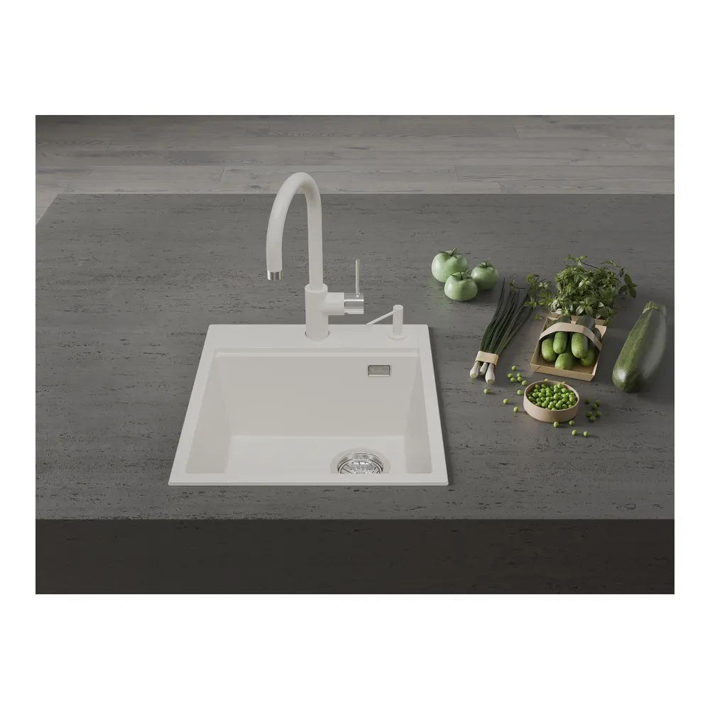 Кухонная мойка Rivelato TESORO TR-455-R, иней