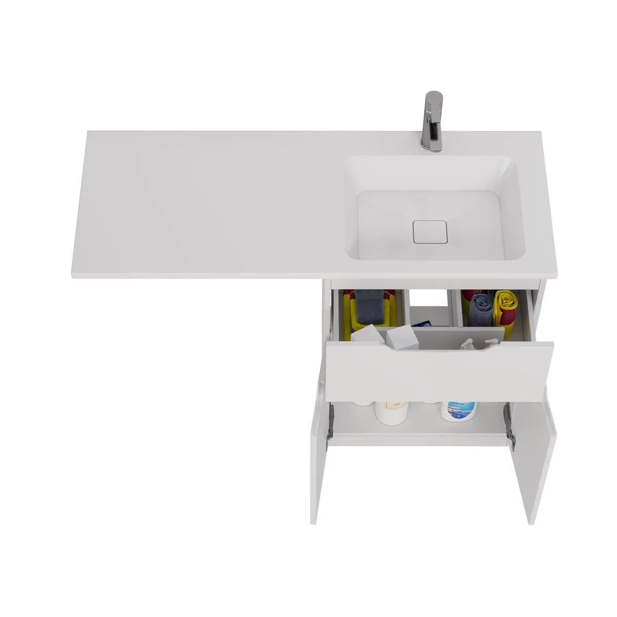 Тумба под раковину напольная Dreja Vega 60 см, белый