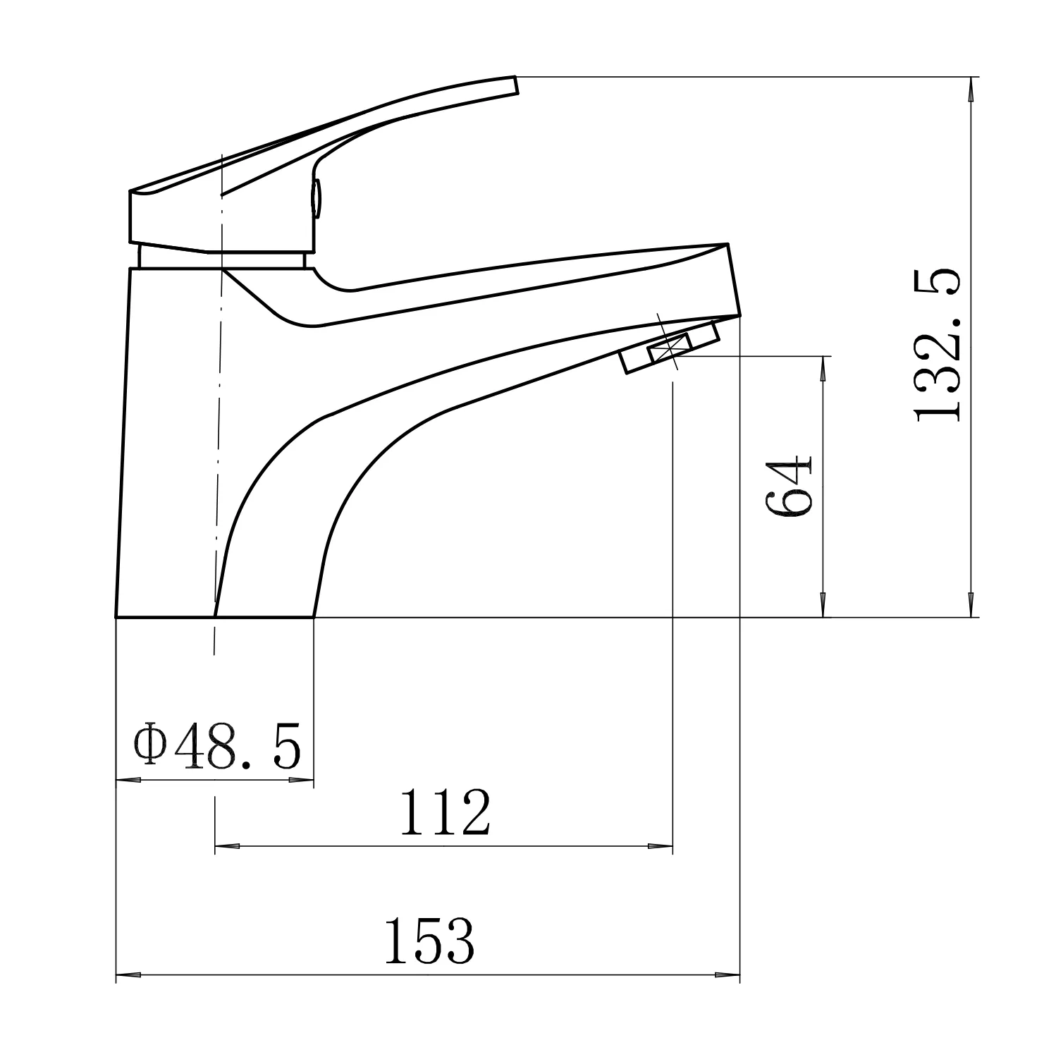 Смеситель для умывальника Plstart (PL1006-1)