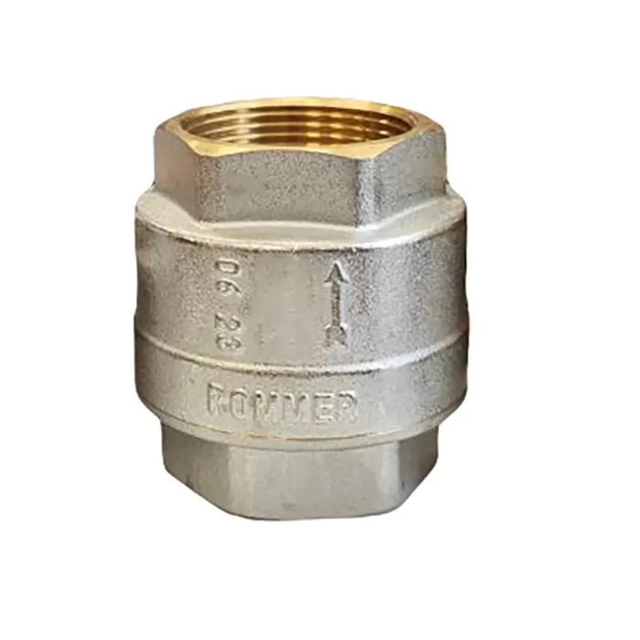 Клапан обратный Rommer 1/2" пружинный муфтовый с пластиковым седлом (RVC-0002-000015)