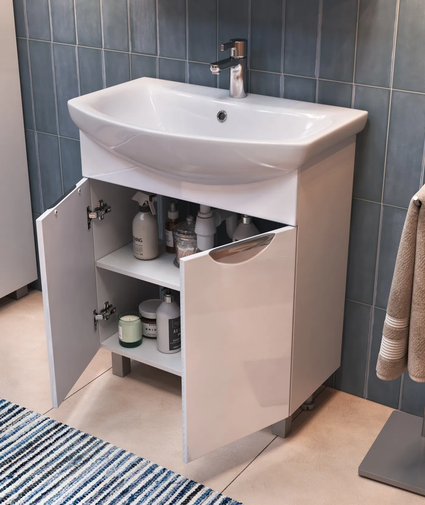 Тумба с раковиной напольная VIGO Callao tn.CAL.BAL.70.2D, 70 см