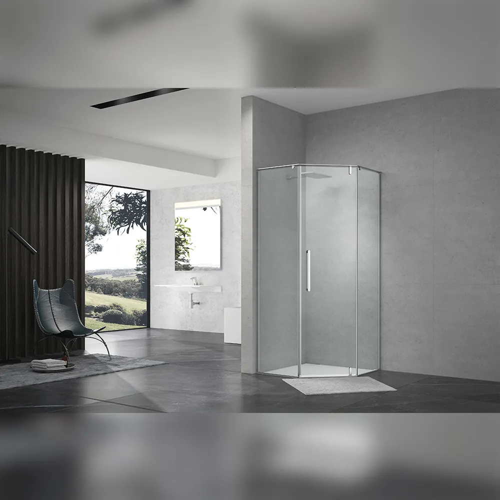 Душевой уголок Terminus Альба трапеция 100х100х200, хром