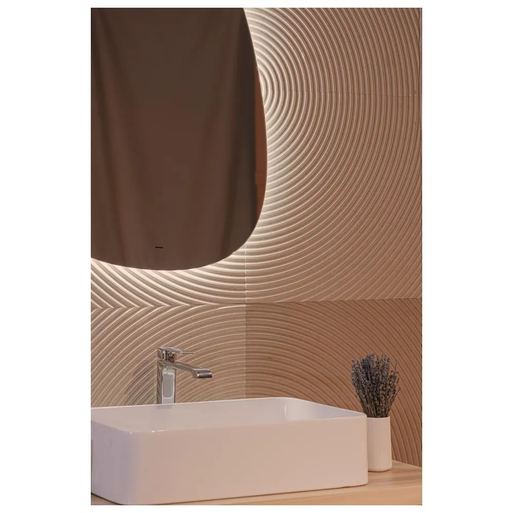 Зеркало Silver Mirrors Molecula-LiteТХ 569х796 (открытая подсветка, бесконтактный сенсор,тепл.холод.свет)
