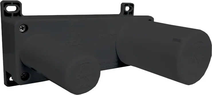 102167605C1EX-K + 102166601C1EX TIERA смеситель для раковины настенный (внешняя часть) матовый черный + скрытая часть