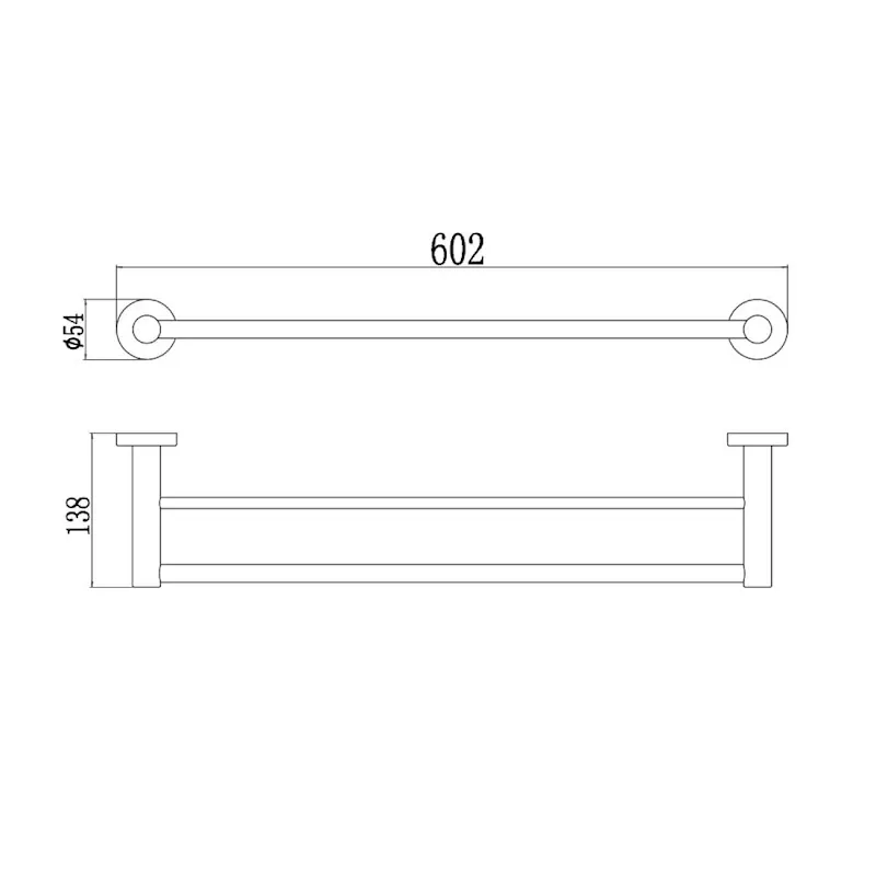 Держатель для полотенец двойной Savol S-005648C