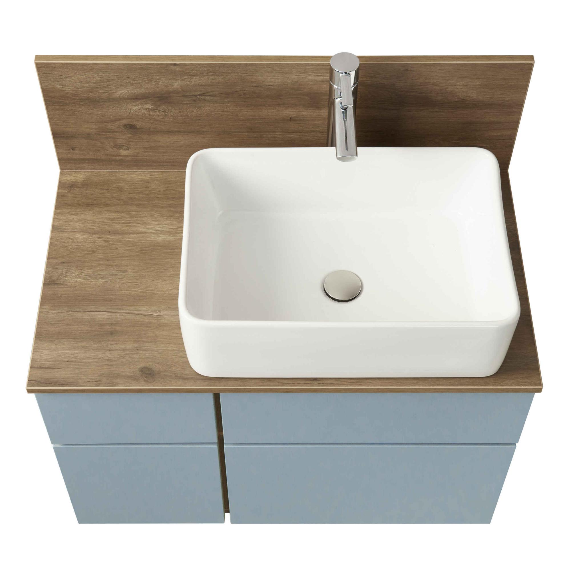 1A2568K1MIX30 Набор Aquaton: 1A256801MIX30 Тумба-умывальник Мишель 80 Дуб Рустикальный/ 732700B000 Раковина Мила/ 1A253203MIX40 Керамогранит