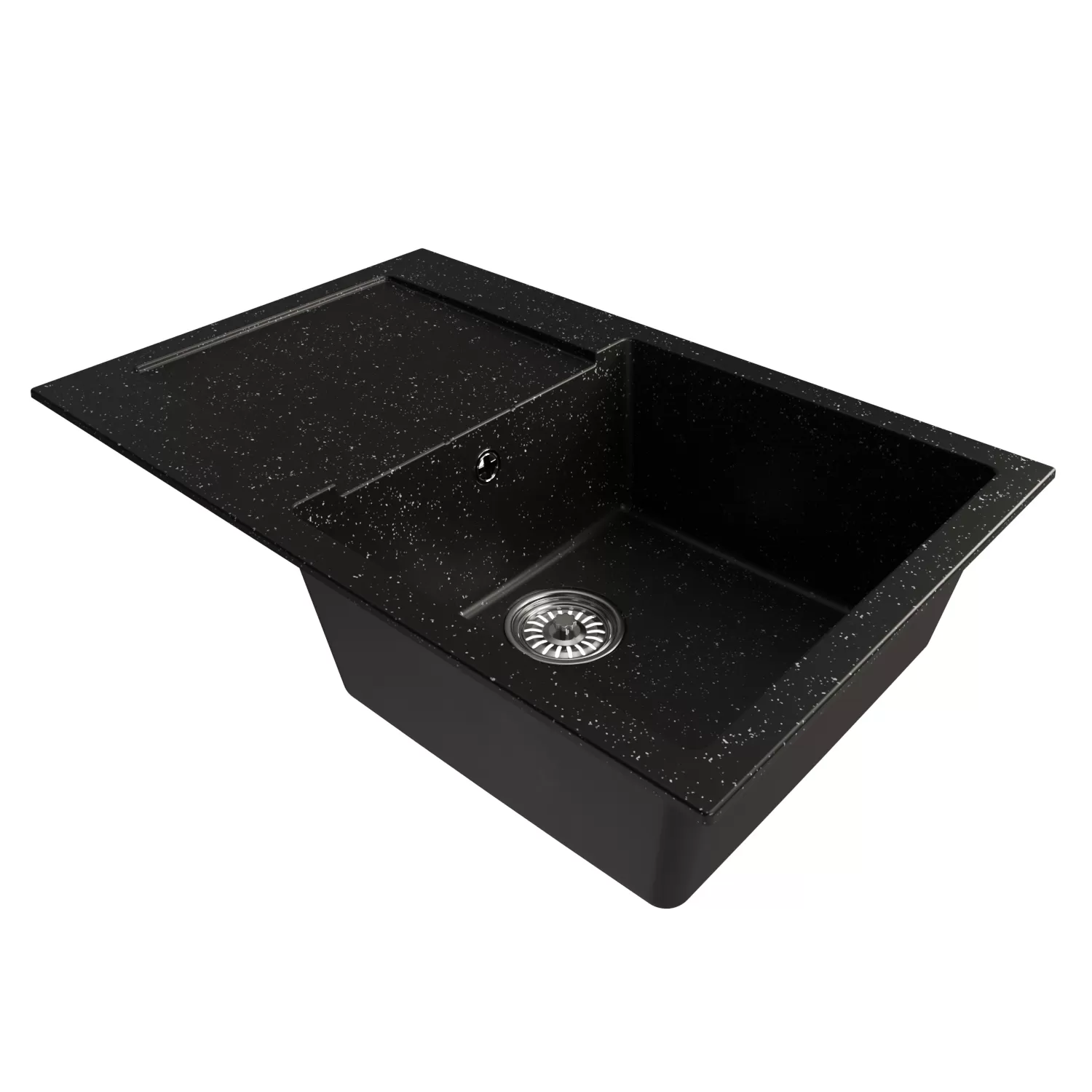 Мойка MIXLINE ML-GM31 с крылом  черная (308) 770*500*190мм NEW (552189)