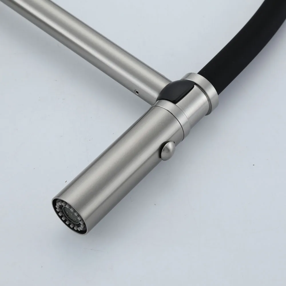 Смеситель для кухни с гибким изливом GAPPO G4098-25, сатин
