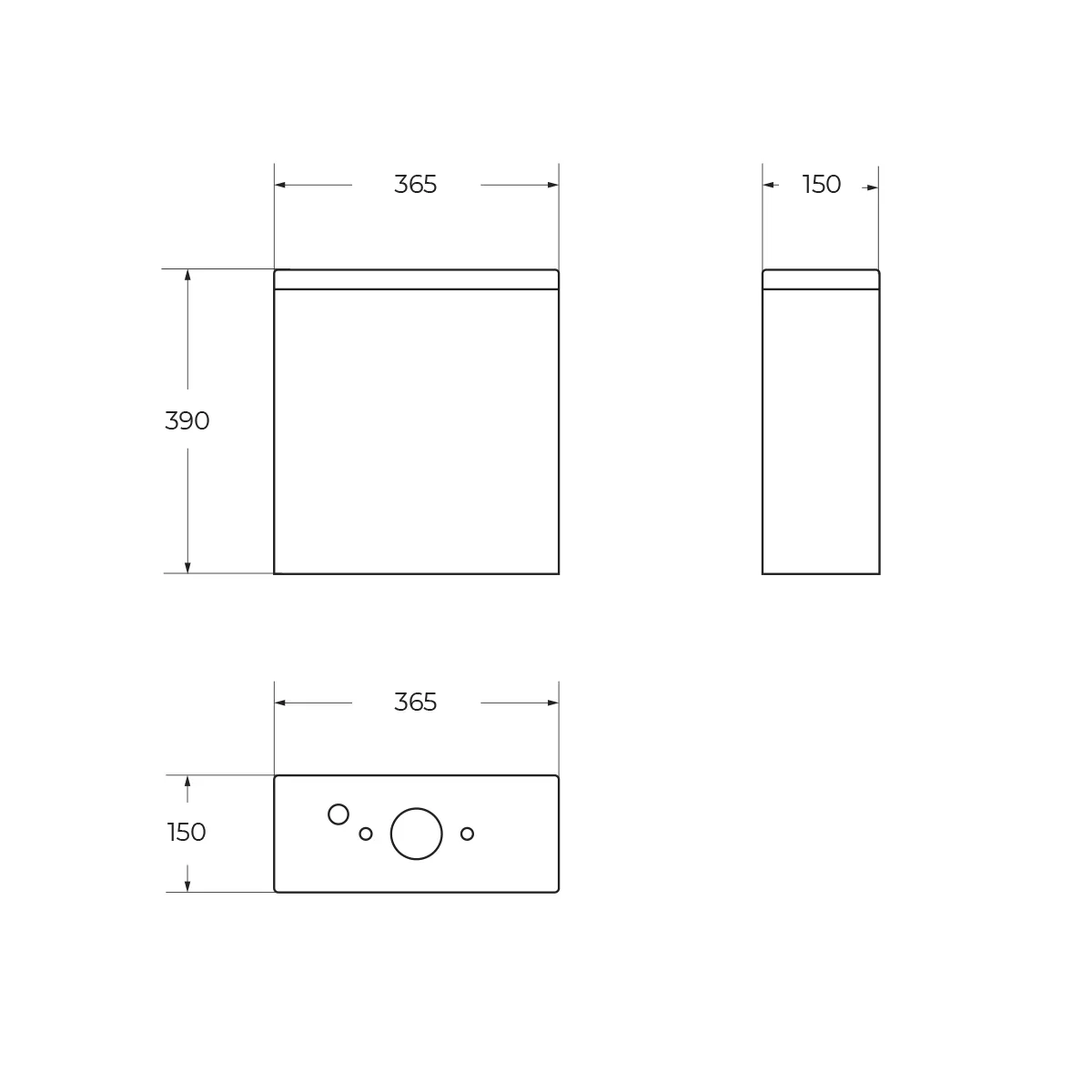 Бачок BelBagno Aurora, белый (BB8604T)