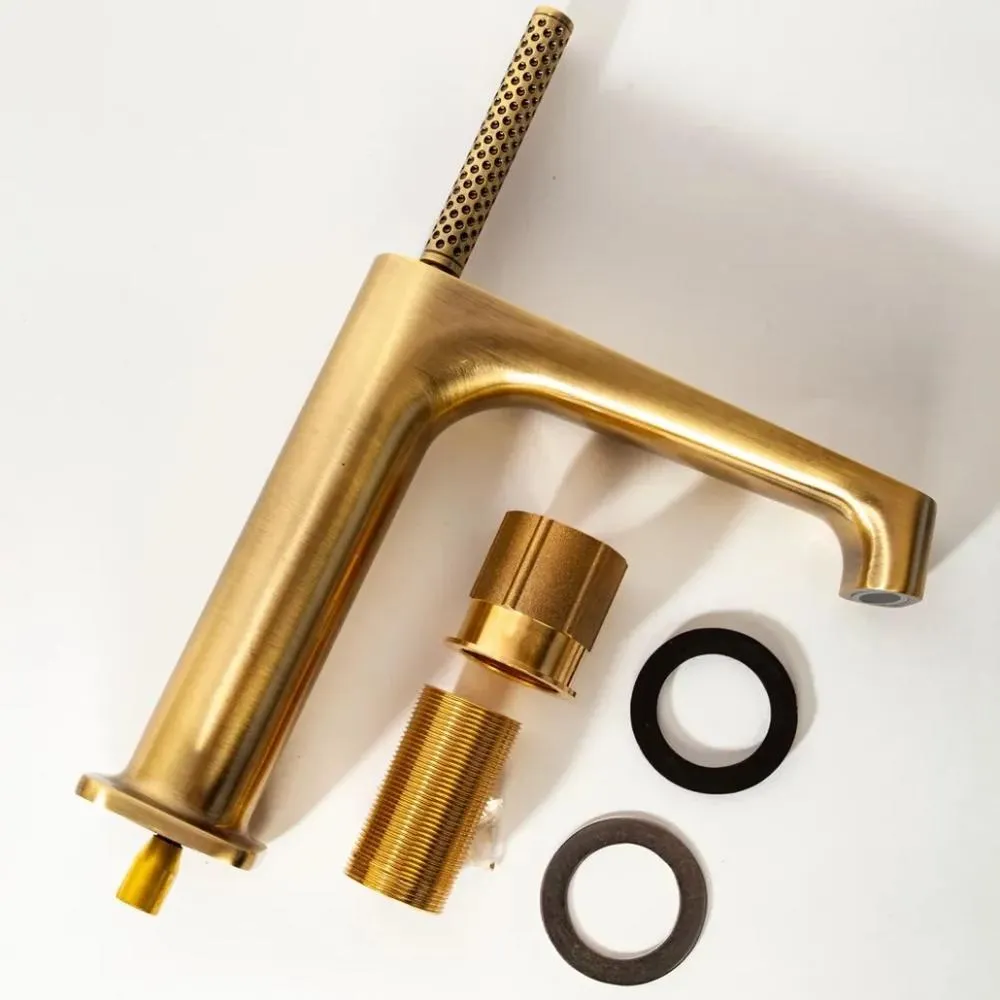 Смеситель для раковины Hansberge H1090BR, бронза