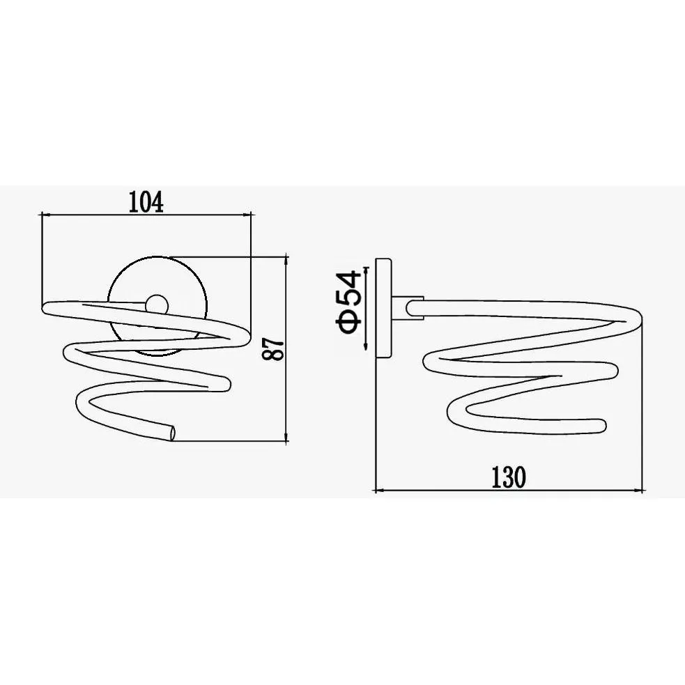 Держатель фена D-Lin D234111, черный