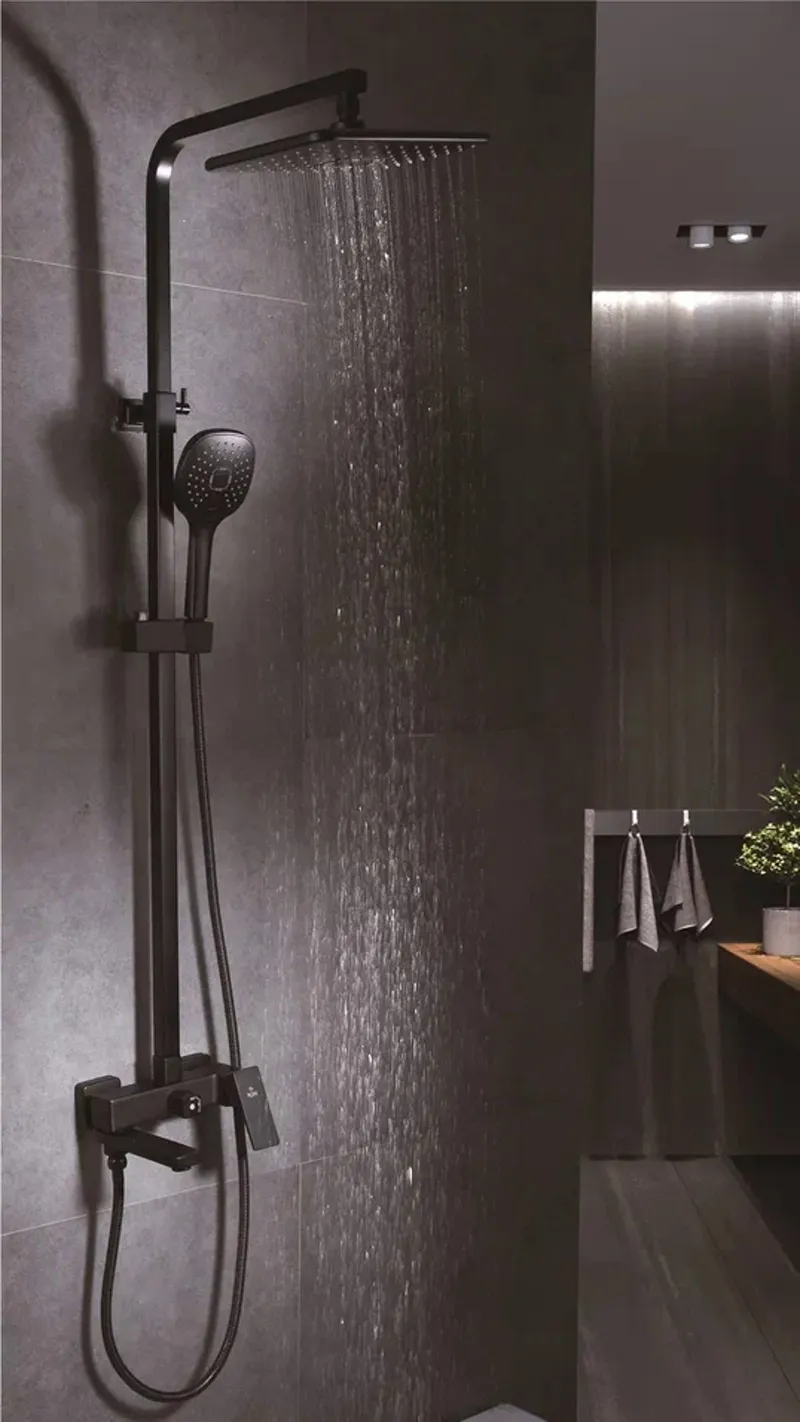 Душевая система Rose R2836H, черный