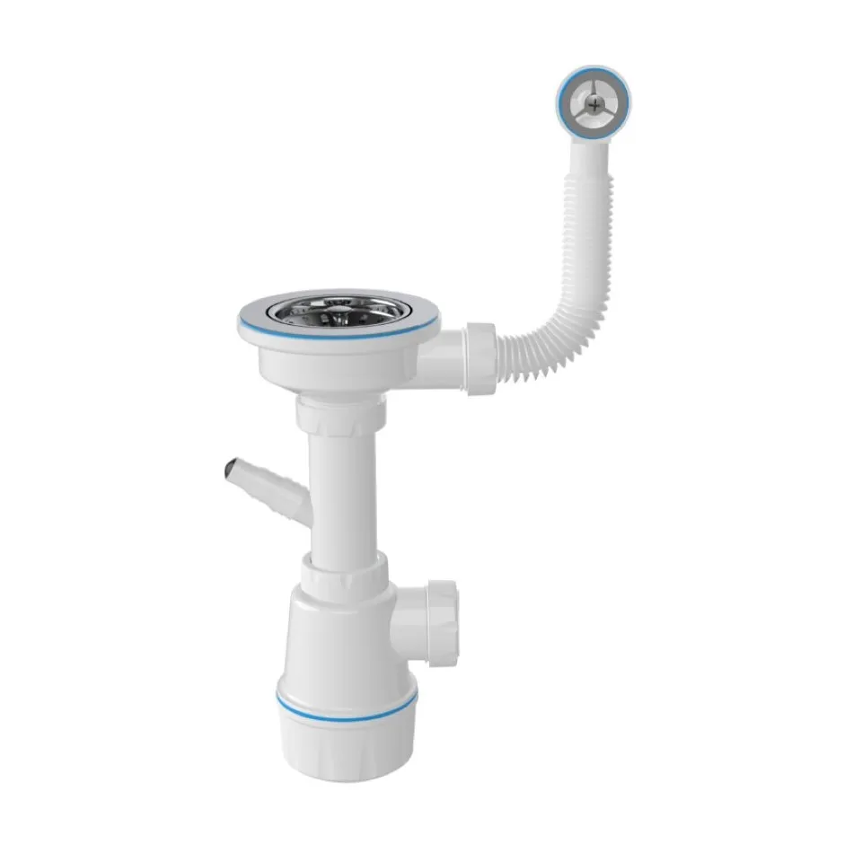 Сифон для кухонной мойки с переливом Nova NV1041