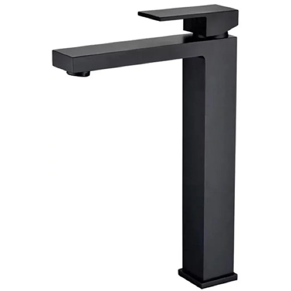 Смеситель для раковины высокий Grocenberg GB3008BL, черный