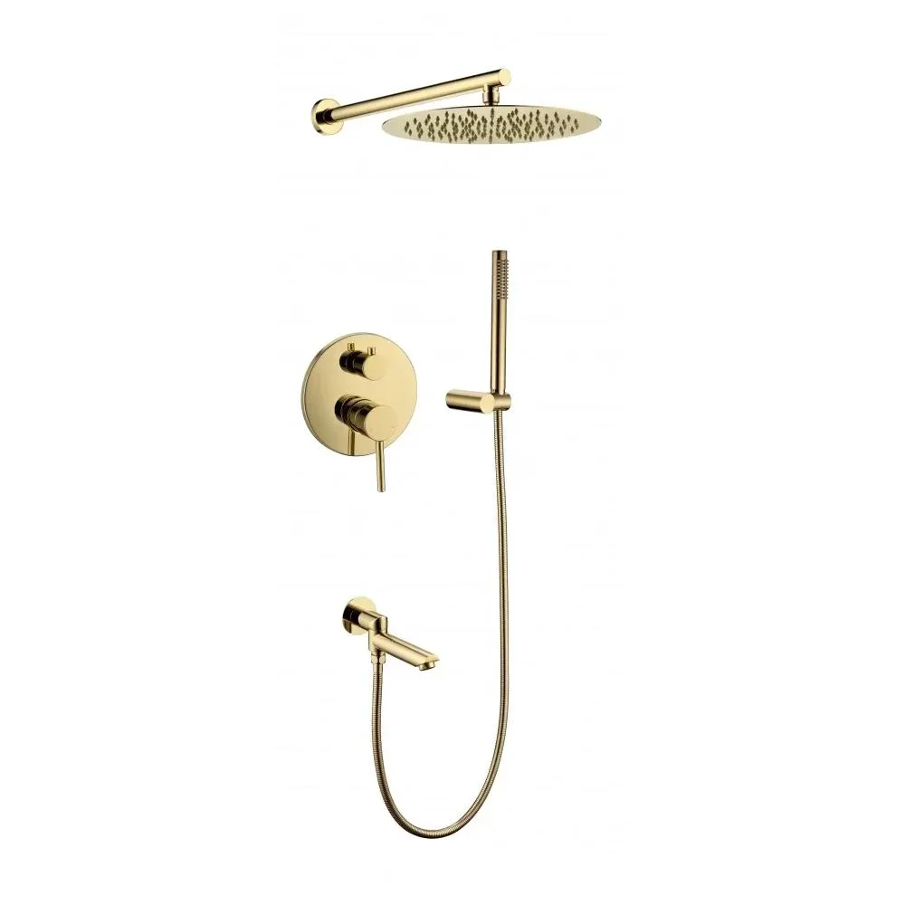 Душевая система встраиваемая Grocenberg GB5099GO-1, золото