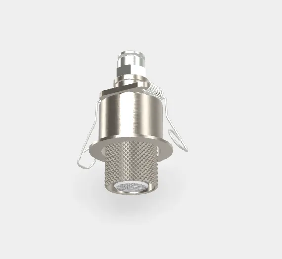 Микродуш Fima Carlo Frattini Waterdot Texture G, скрытый с пружинным креплением, тип струи-ламинарная (Laminar), никель брашированный (F3710GLSN)