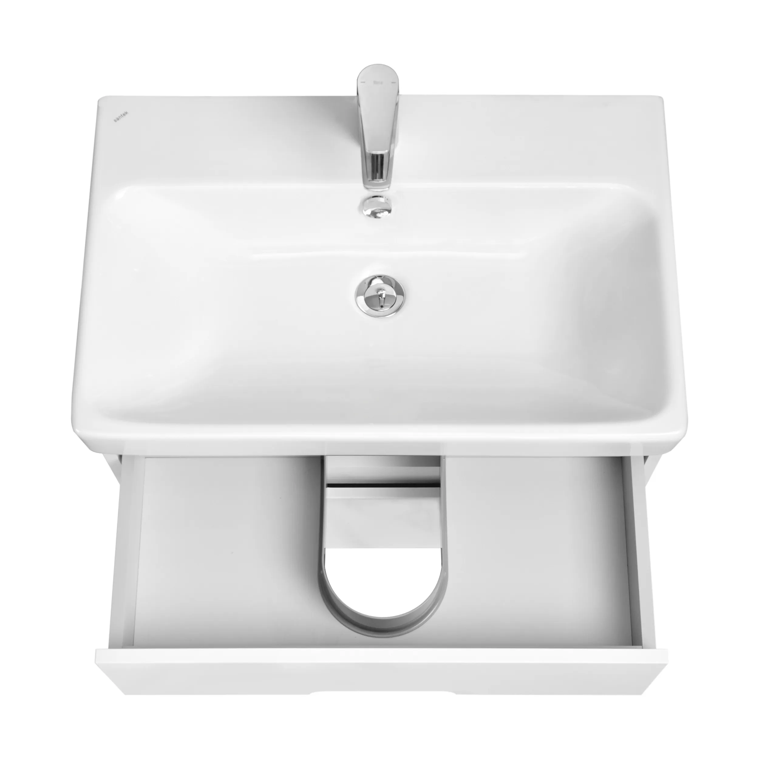 1A2543K0OL010 Набор AQUATON: 1A254301OL010 Тумба-умывальник Оливия 70 Белый матовый/ 1WH501628 Раковина Адриана 70