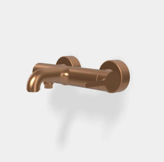 Смеситель для ванны и душа Fima Carlo Frattini Snap, брашированная янтарная бронза (F3114/1ZS)