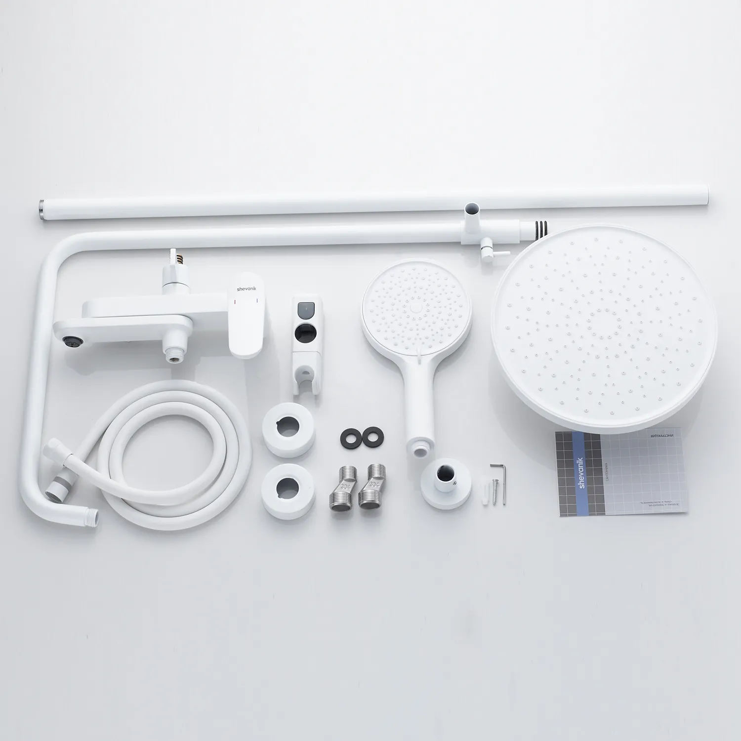 Душевая система Shevanik S4336C, белый