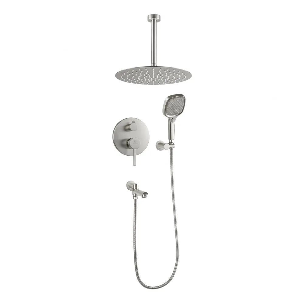 Душевая система встраиваемая FILARETE Roun FL1027NK, никель