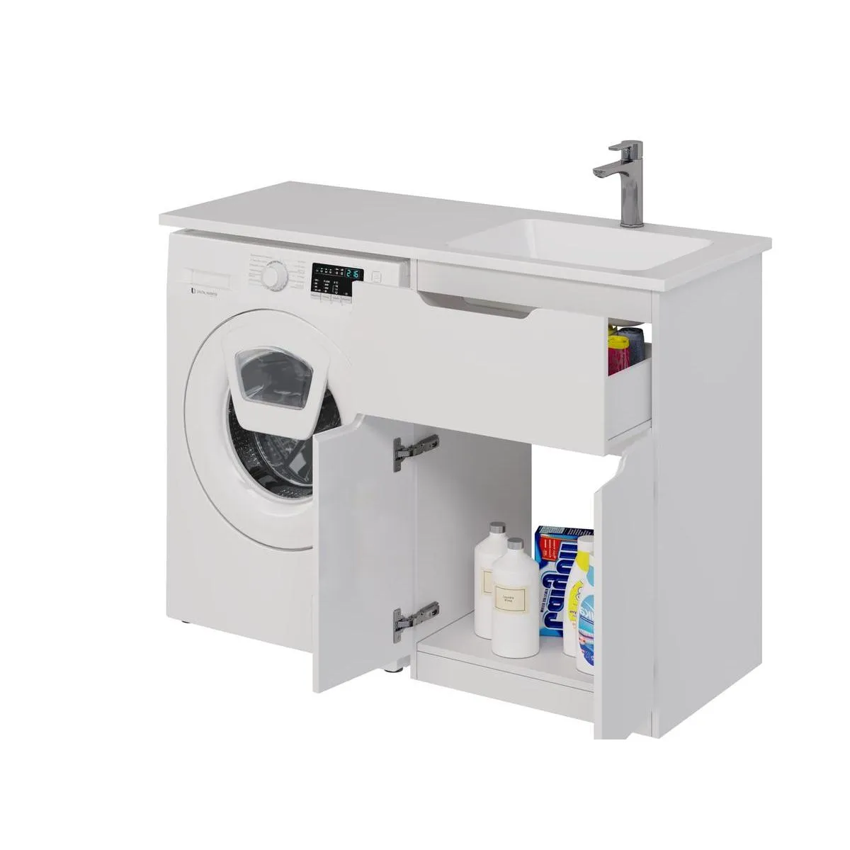 Тумба с раковиной напольная Dreja Vega 60 см, белый