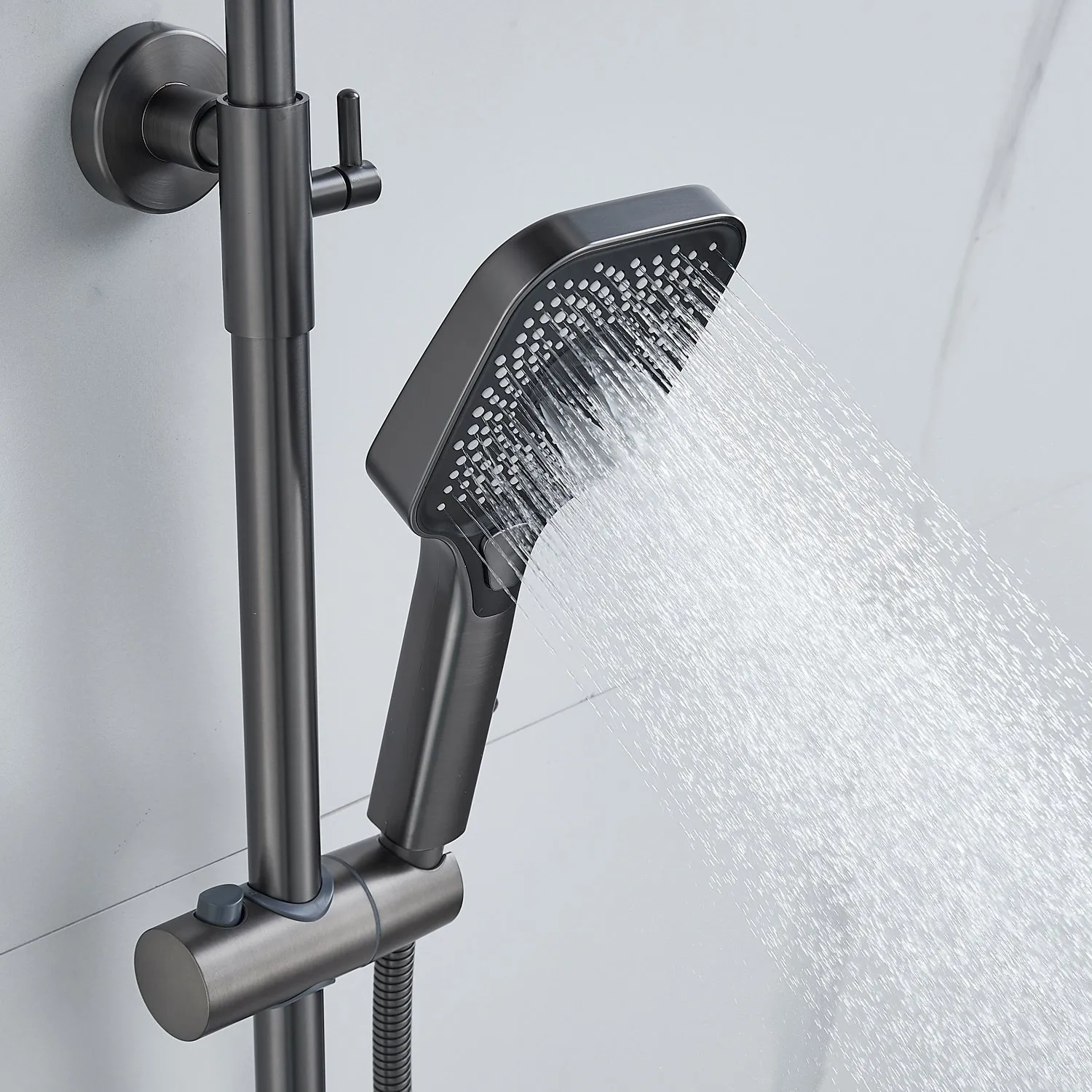 Душевая система Raffine F3696T, оружейная сталь