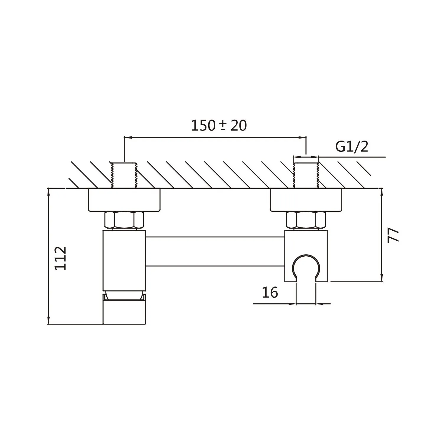 Гигиенический душ со смесителем Raffine F237L, сатин