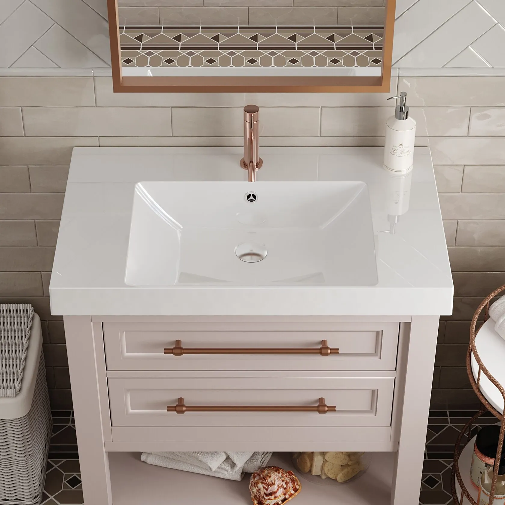 Раковина Paola Amaretto 800, белый