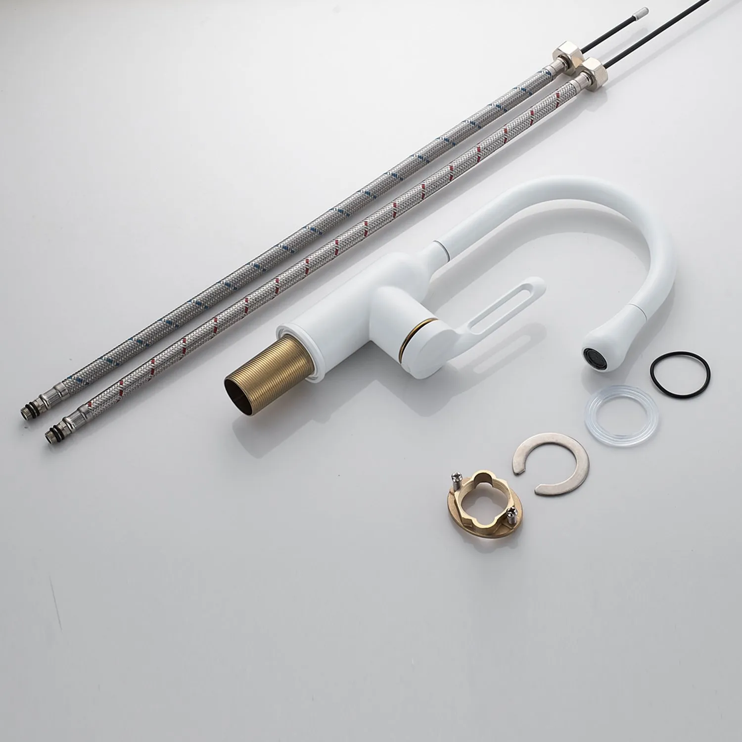 Смеситель для раковины Raffine F101C, белый