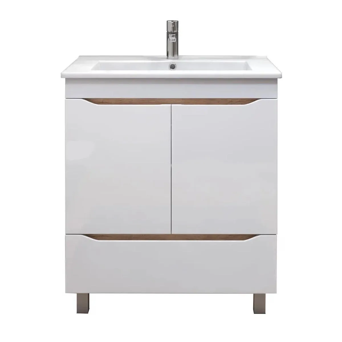 Тумба с раковиной напольная VIGO Grani tn.GRI.OSK.75.2D.1Y дуб золотой, 75 см