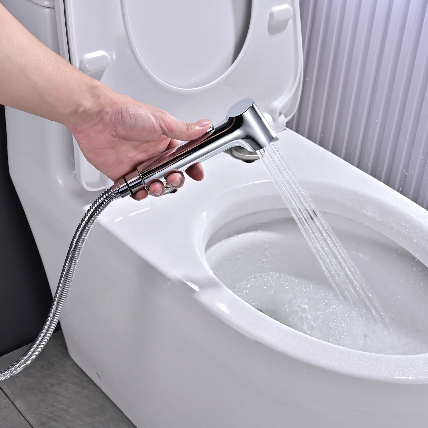 Гигиенический душ со смесителем Rose R235, хром