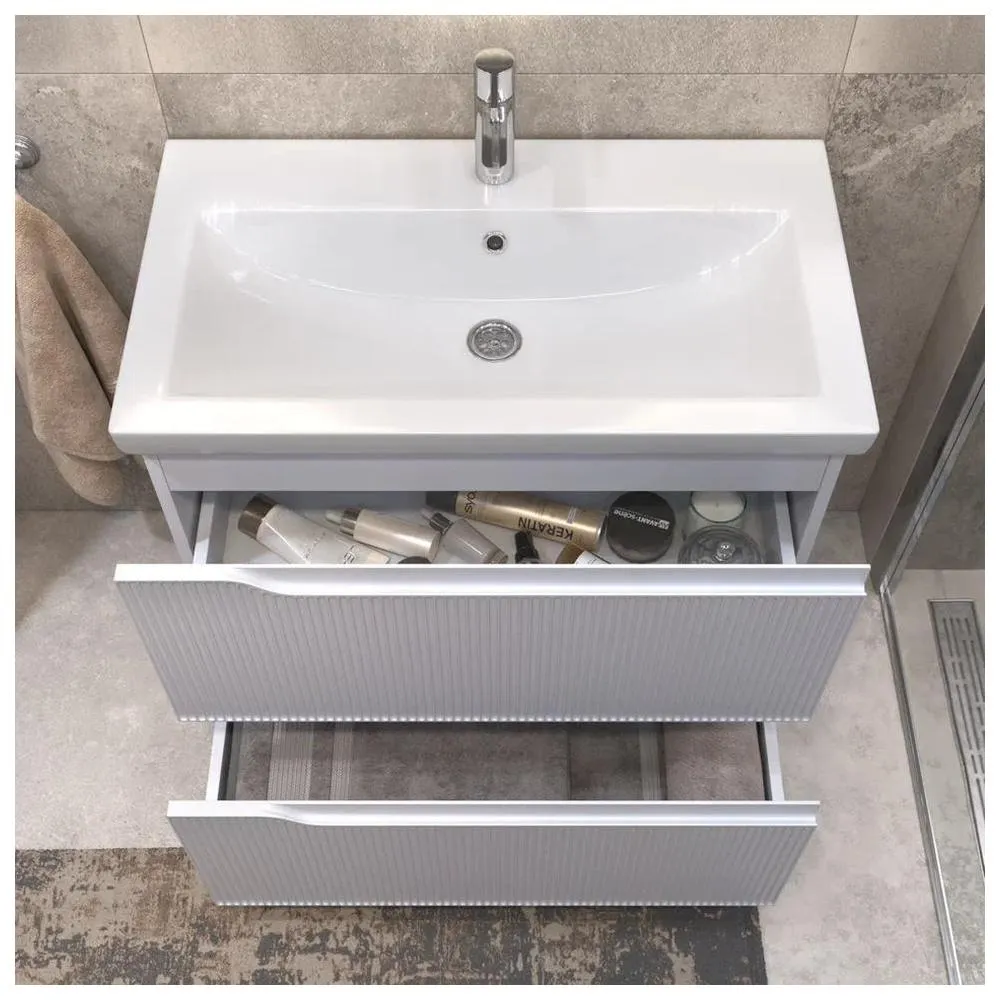 Тумба с раковиной напольная VIGO Neo 329-com, 80 см