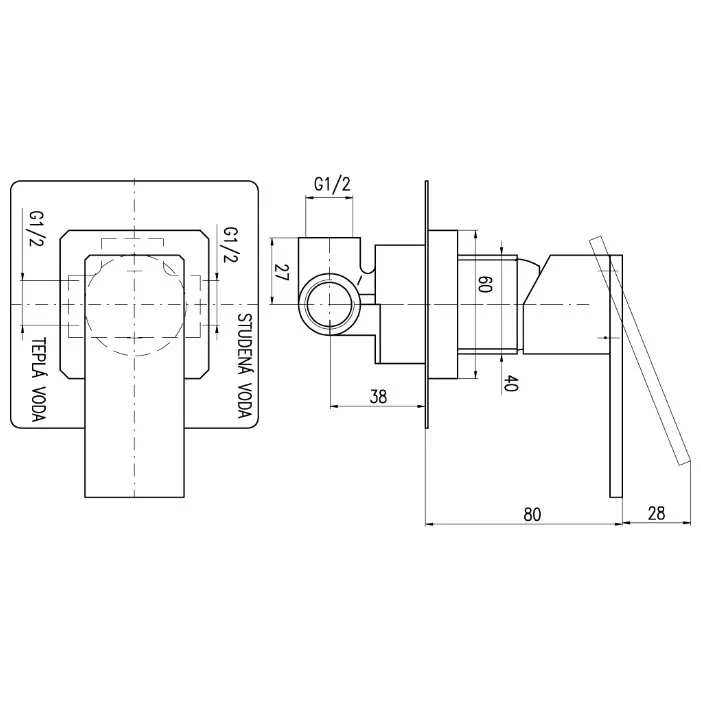 Смеситель для ванны Rav Slezak Loira LR583