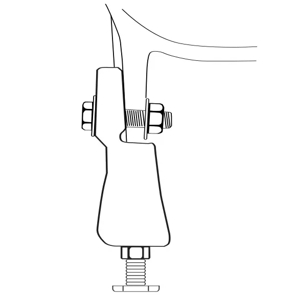 Комплект ножек для чугунных ванн Jacob Delafon 1172T-NA