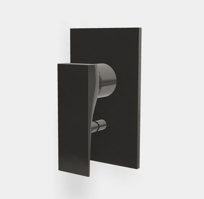 Смеситель для душа Fima Carlo Frattini Zeta, на 2 потребителя, хром черный (F3969X2CN)