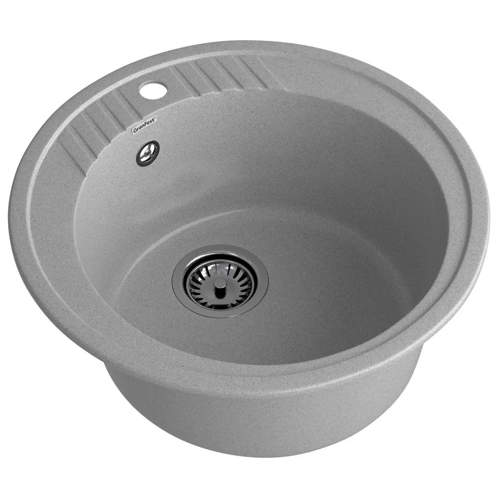 Кухонная мойка GranFest RONDO 520, серый