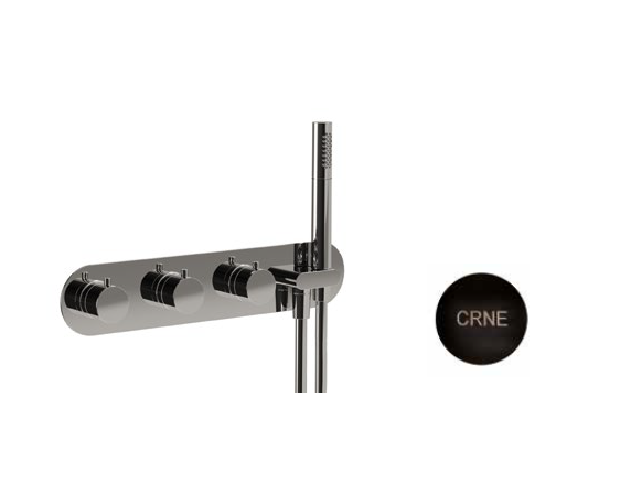 Смеситель для душа Carimali Iltondo на 4 потребителя, хром черный (21948EST/A-CRNE)