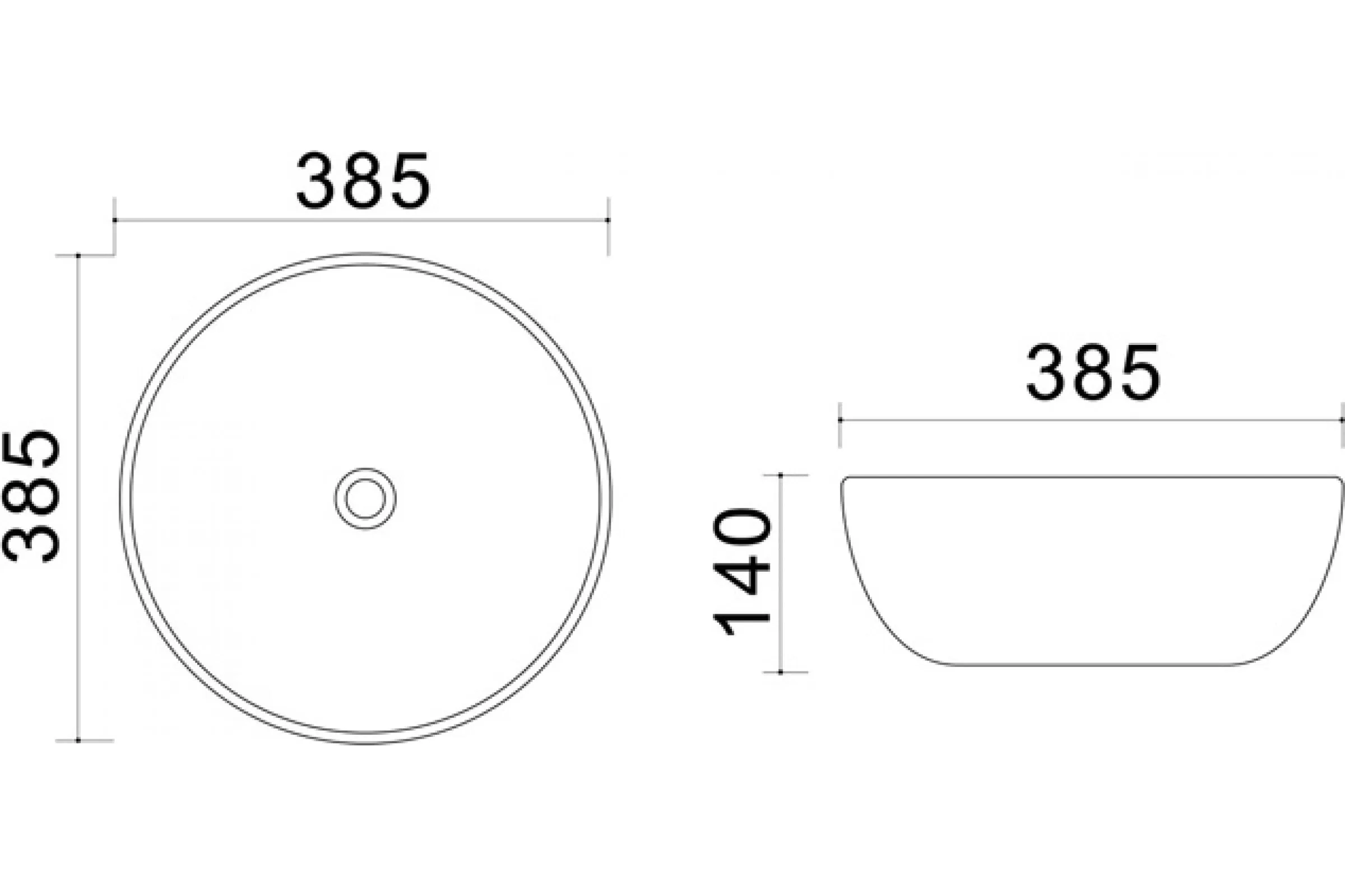 Раковина BELBAGNO bb344