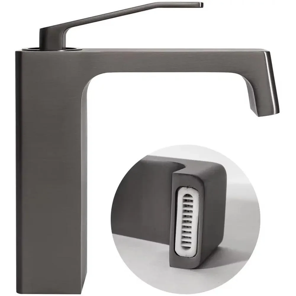 Смеситель для раковины Hansberge H1065BG, графит