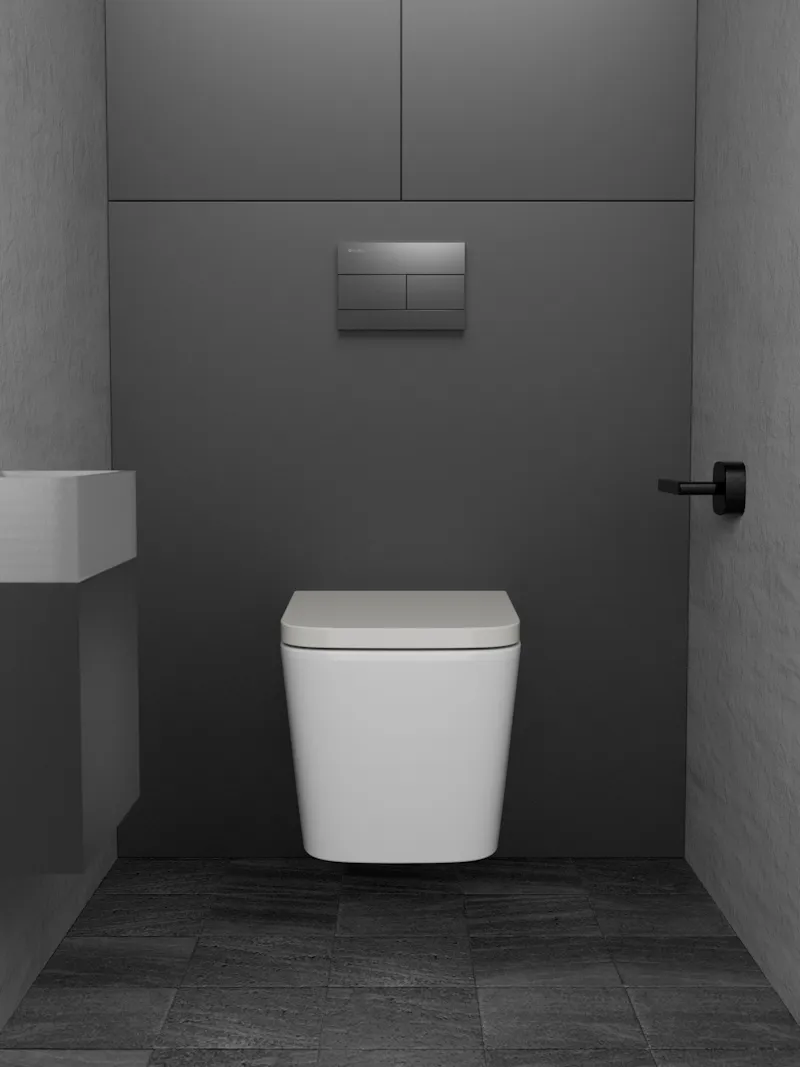 Клавиша смыва Knotlor BIS103GM, вороненая сталь