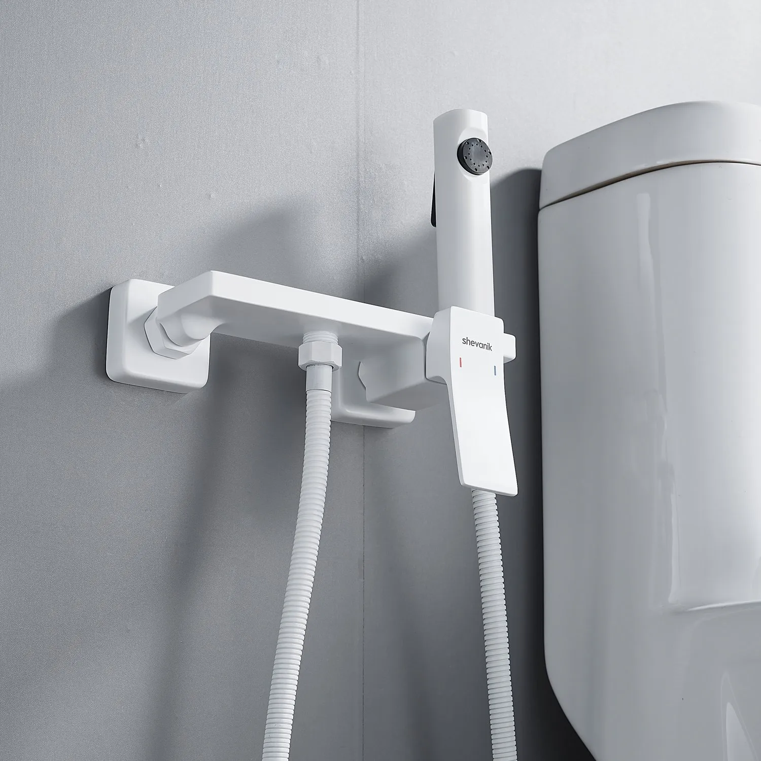 Гигиенический душ со смесителем Shevanik S6105C-1, белый