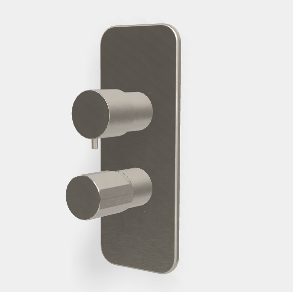 Смеситель для душа Fima Carlo Frattini Spillo Tech, V Collection, на 2/3 потребителя, никель брашированный (F3039TX6VSN)