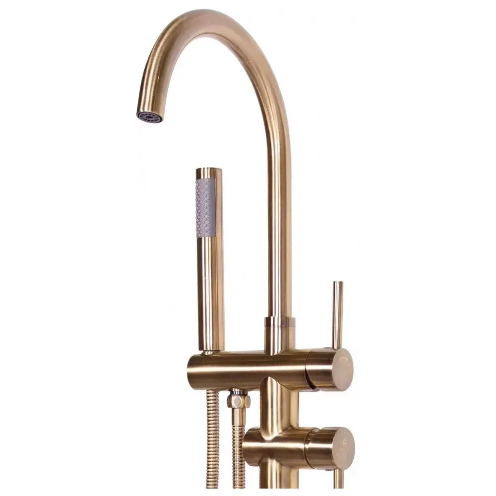 Смеситель напольный для ванны Groсenberg GB900BR, бронза