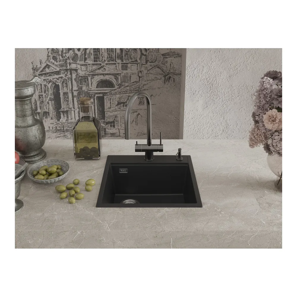 Кухонная мойка Rivelato TESORO TR-505-L, черный
