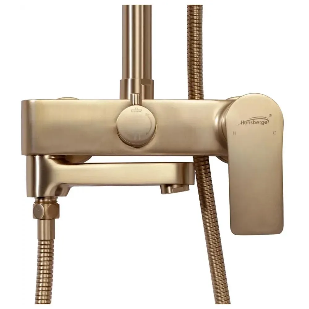 Душевая система Hansberge H5049MG, матовое золото