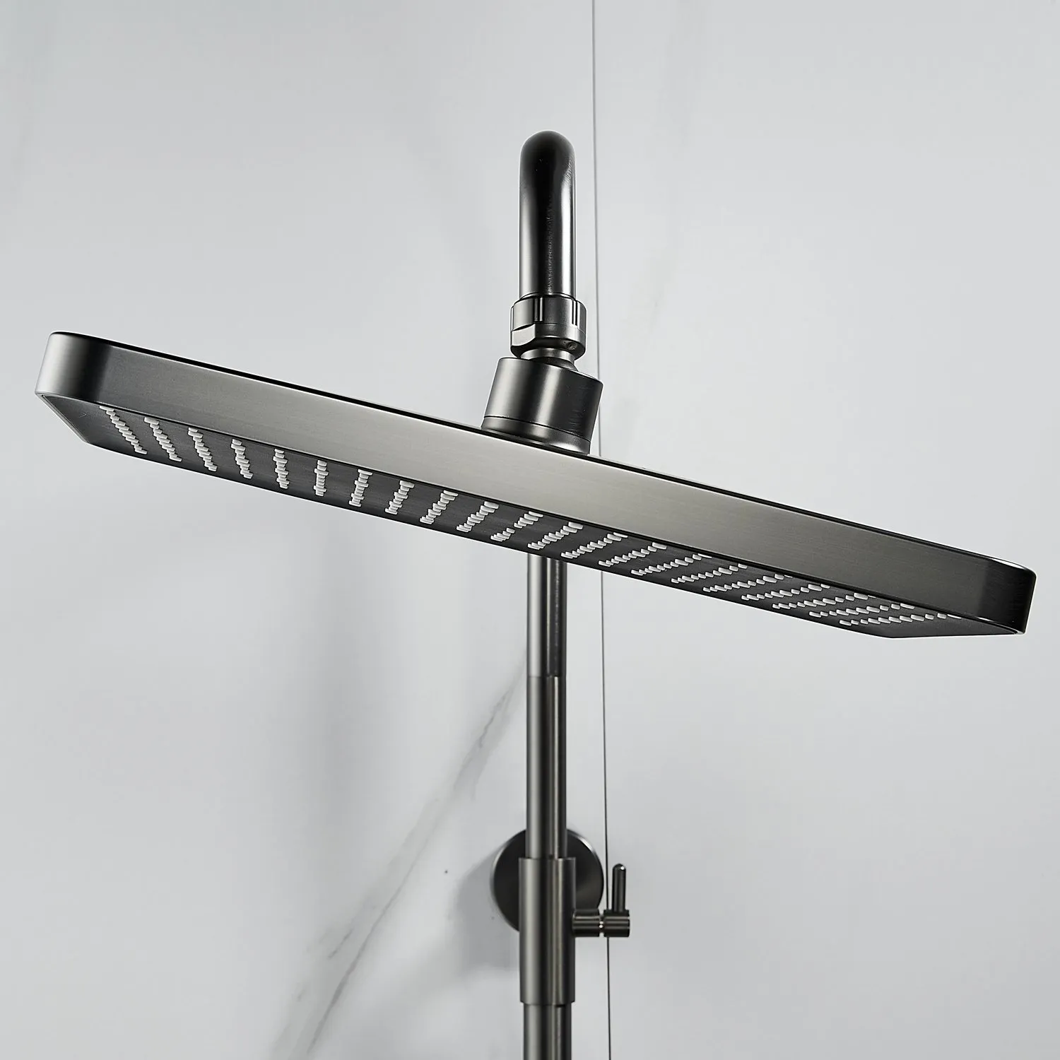 Душевая система Shevanik S9936T, оружейная сталь