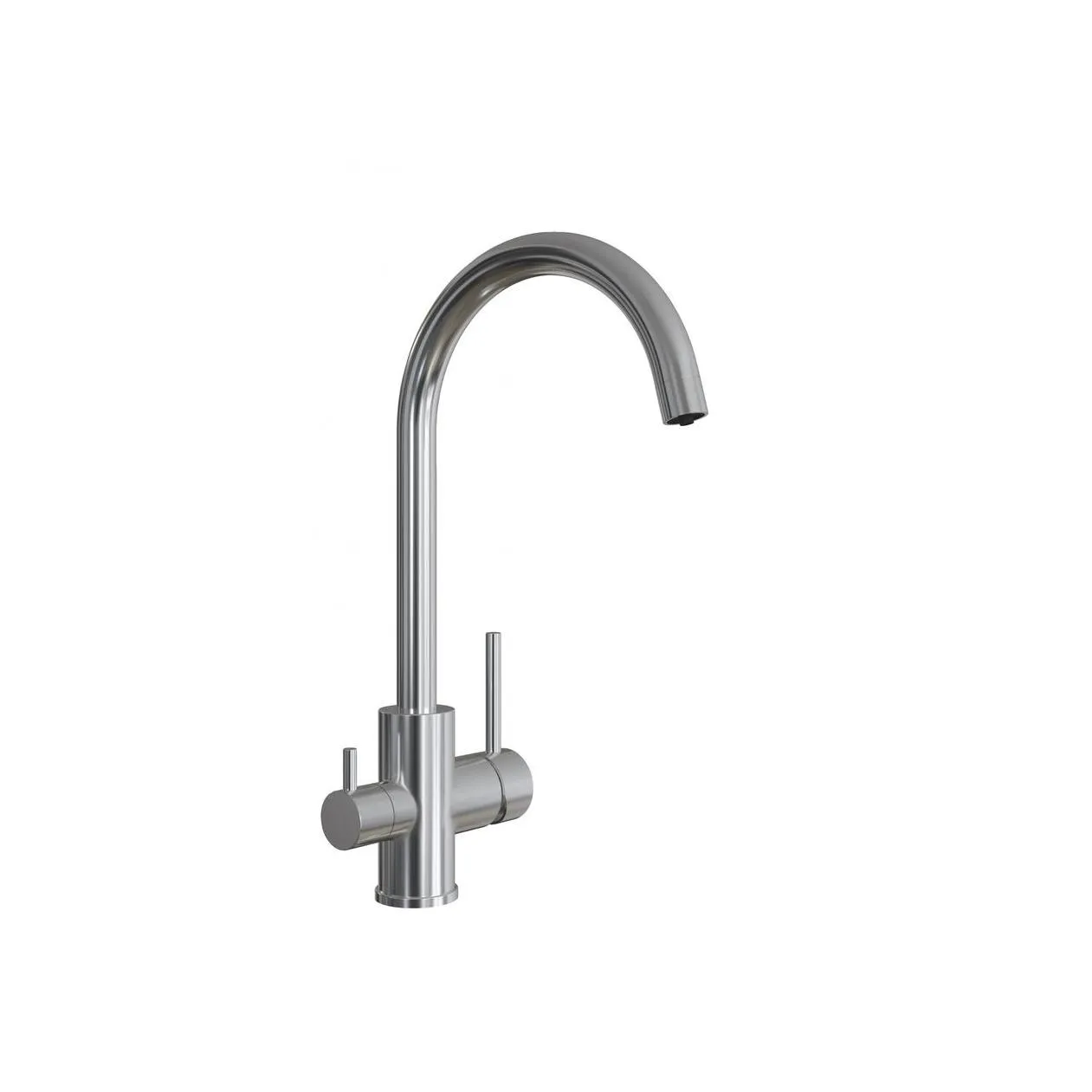 Смеситель для кухни с подключением фильтра Florentina КЛИО 333.35Н.2113.900, нержавеющая сталь